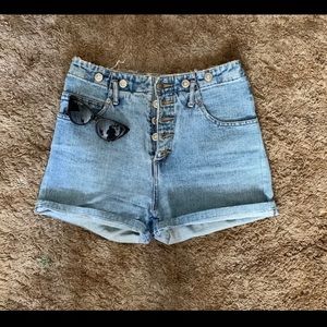 High waisted shorts
